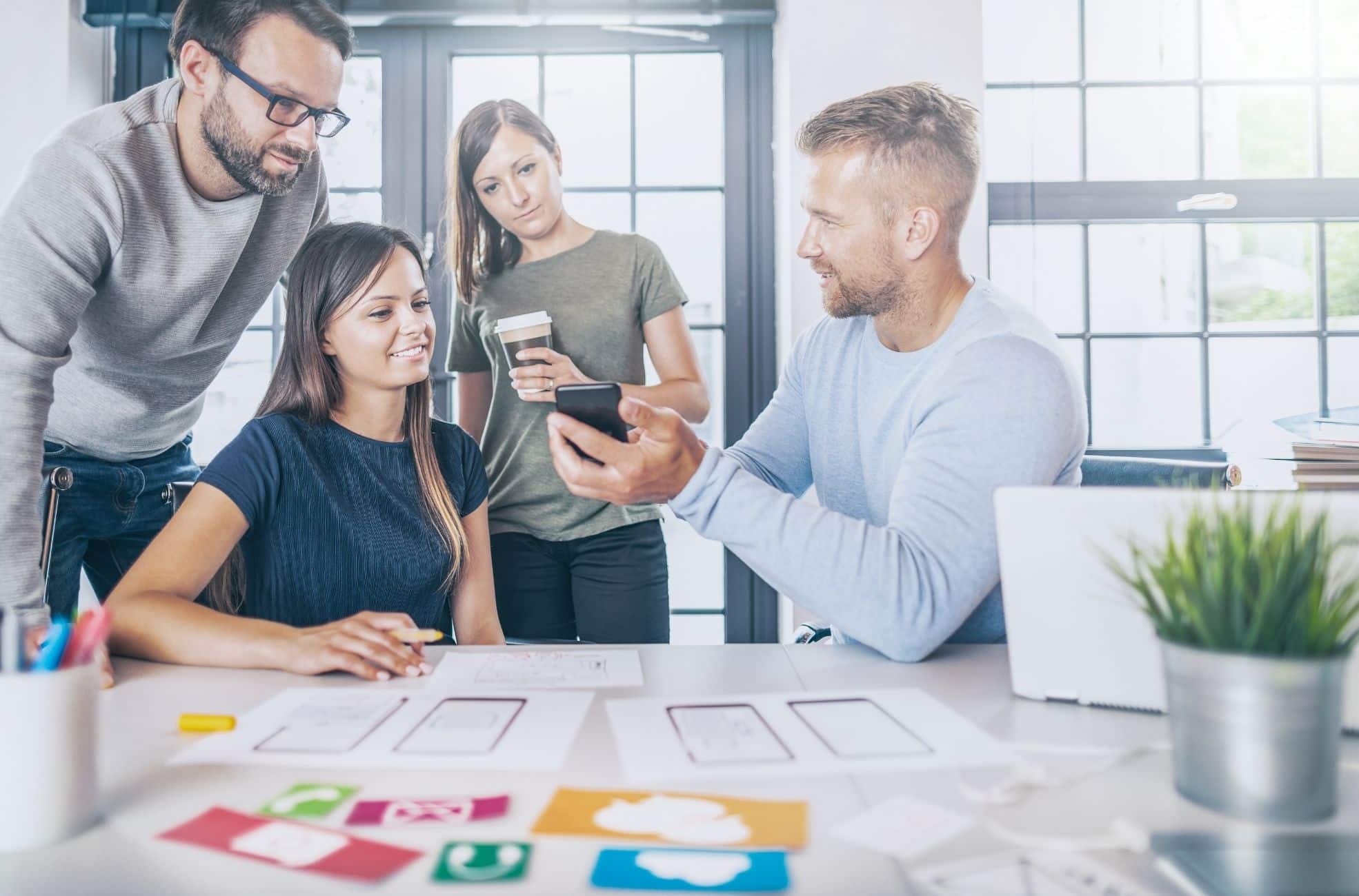 People Working In App Development