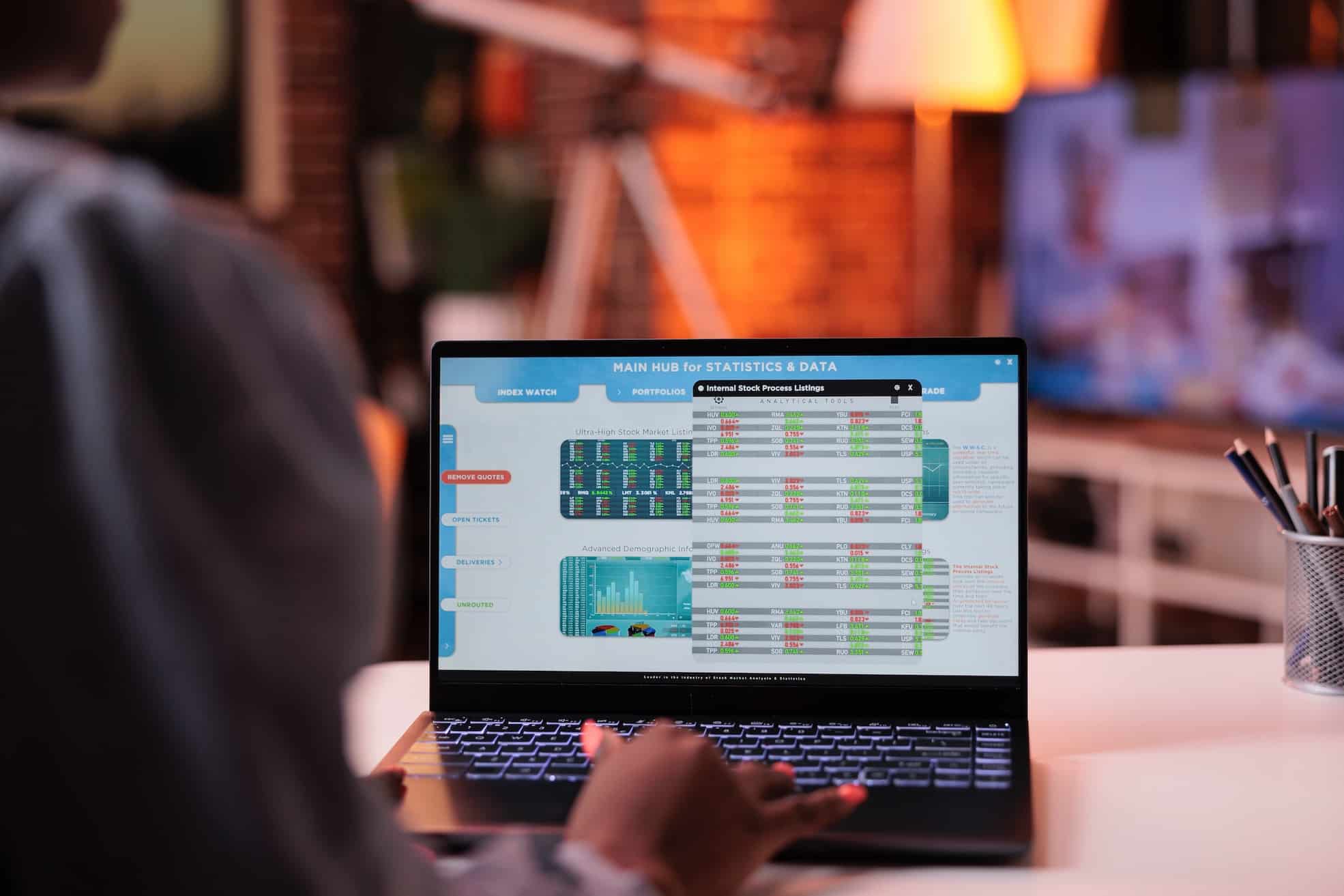 An image of accounting software being used.
