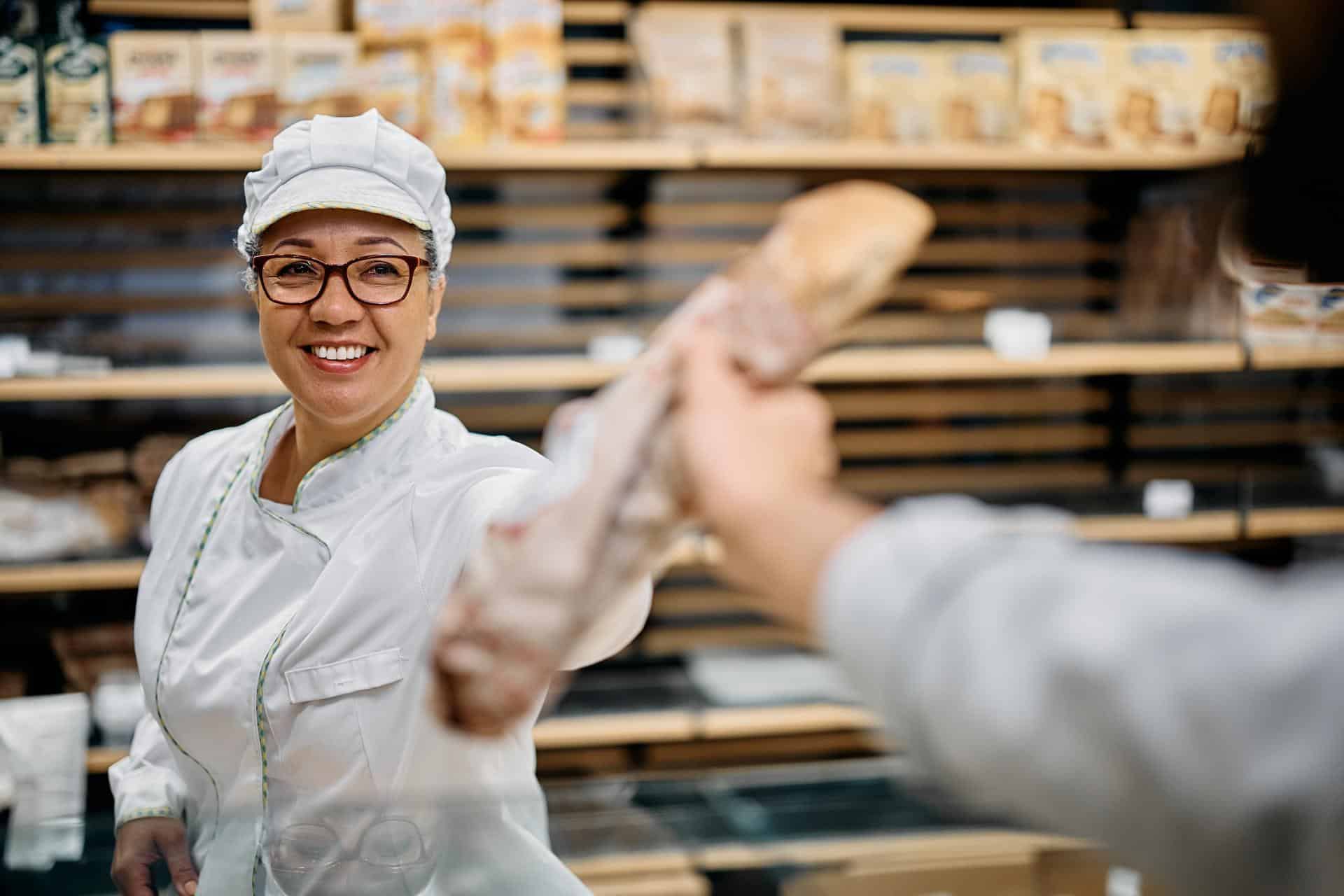 An image of a woman starting a bakery business.