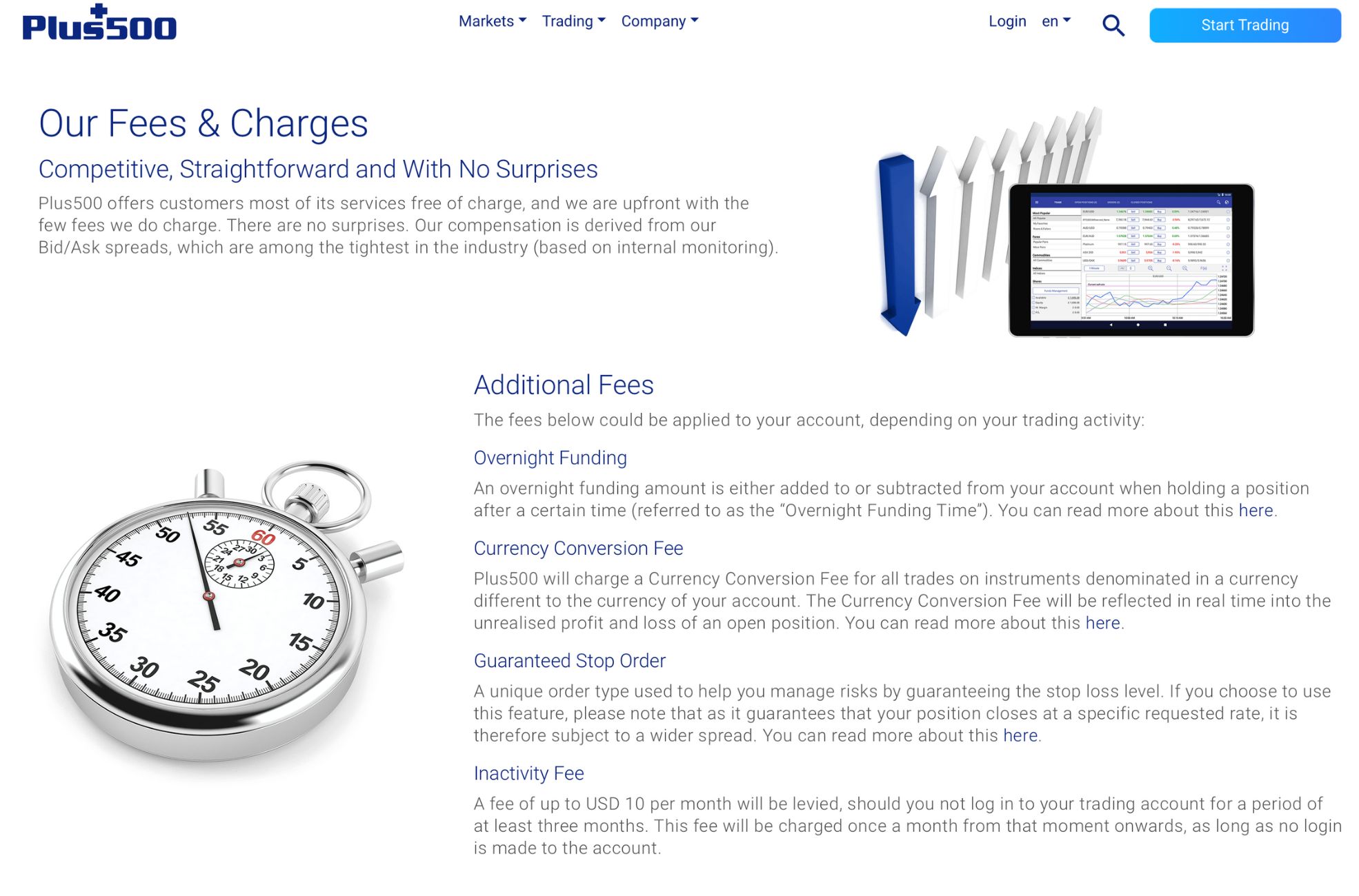 Screenshot Of Trading Platform Of PLUS500