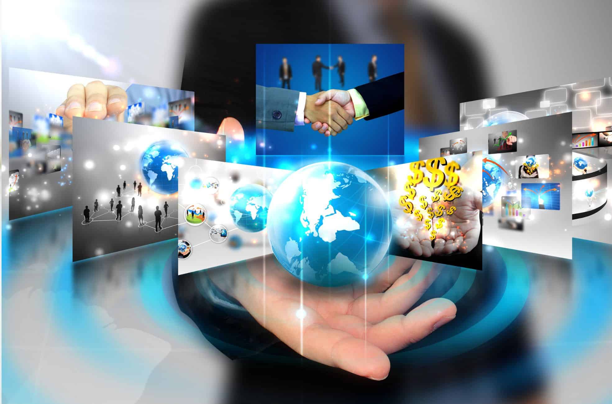 Businessman Holding Company Formation Diagrams