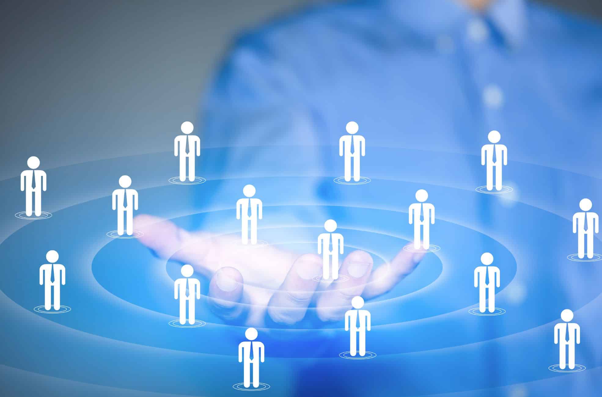 Stock Photo Showing Audience In Hand