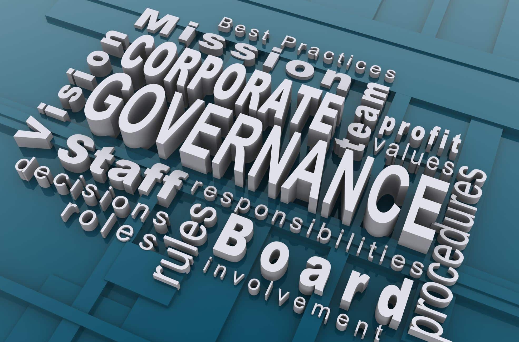 Corporate Governance Word Art
