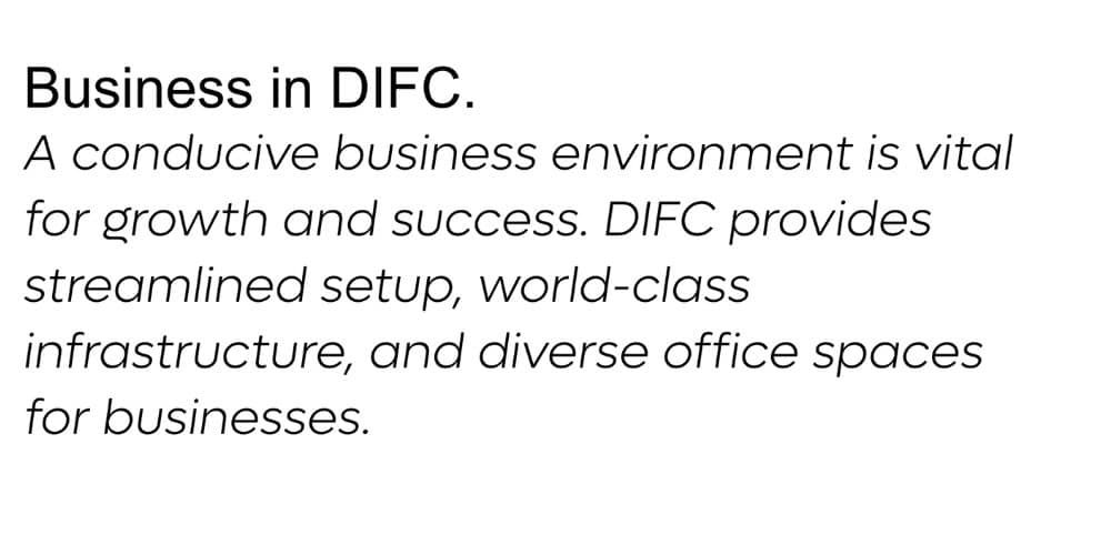Screenshot Of DIFC Website