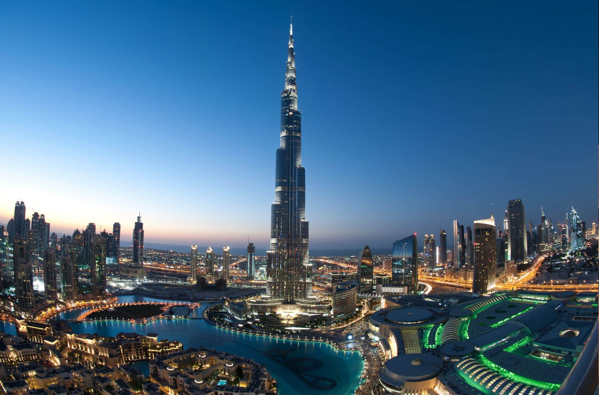 Aerial View Of Dubai Cityscape