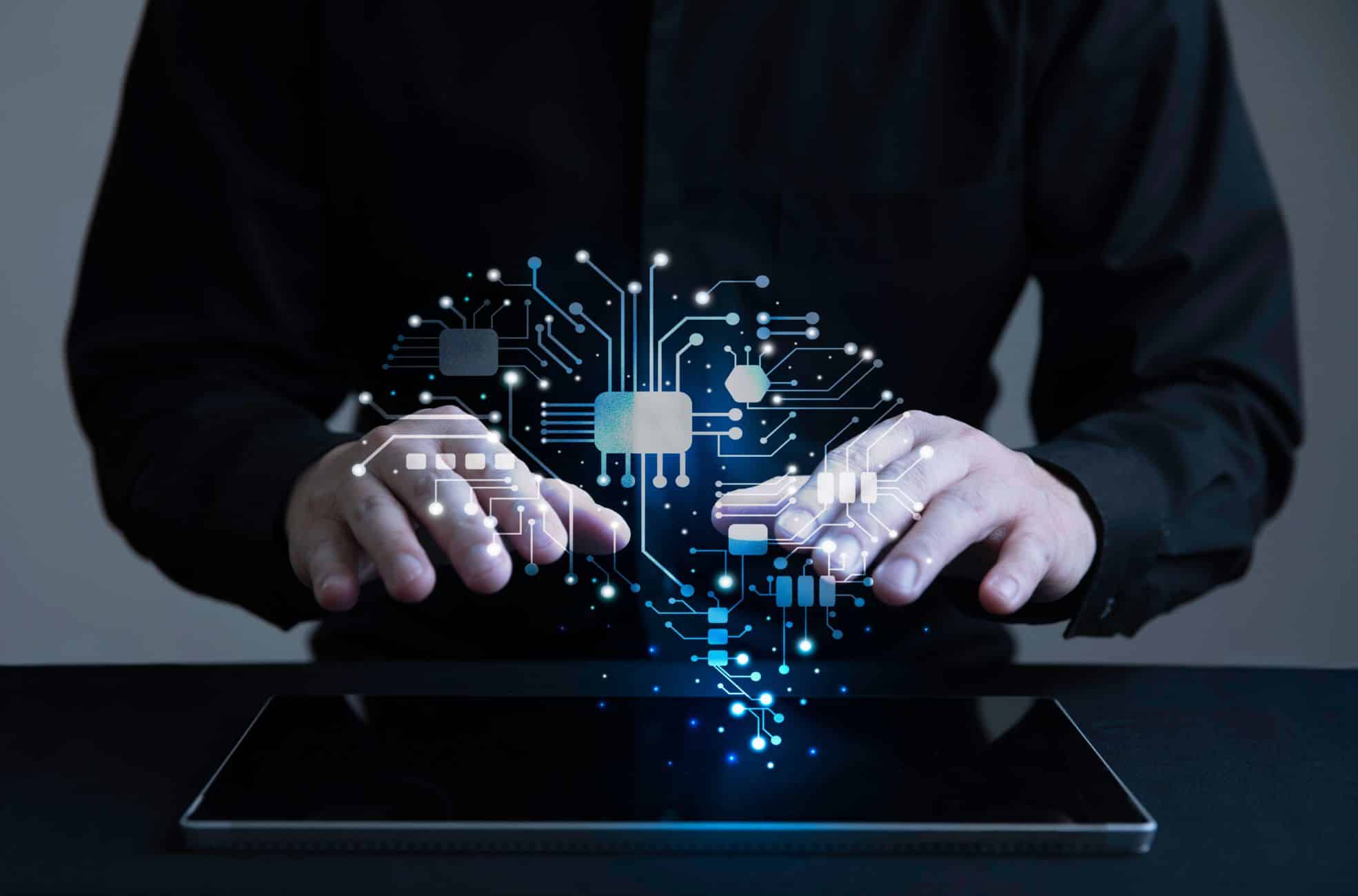 Person Working On Digital Graph