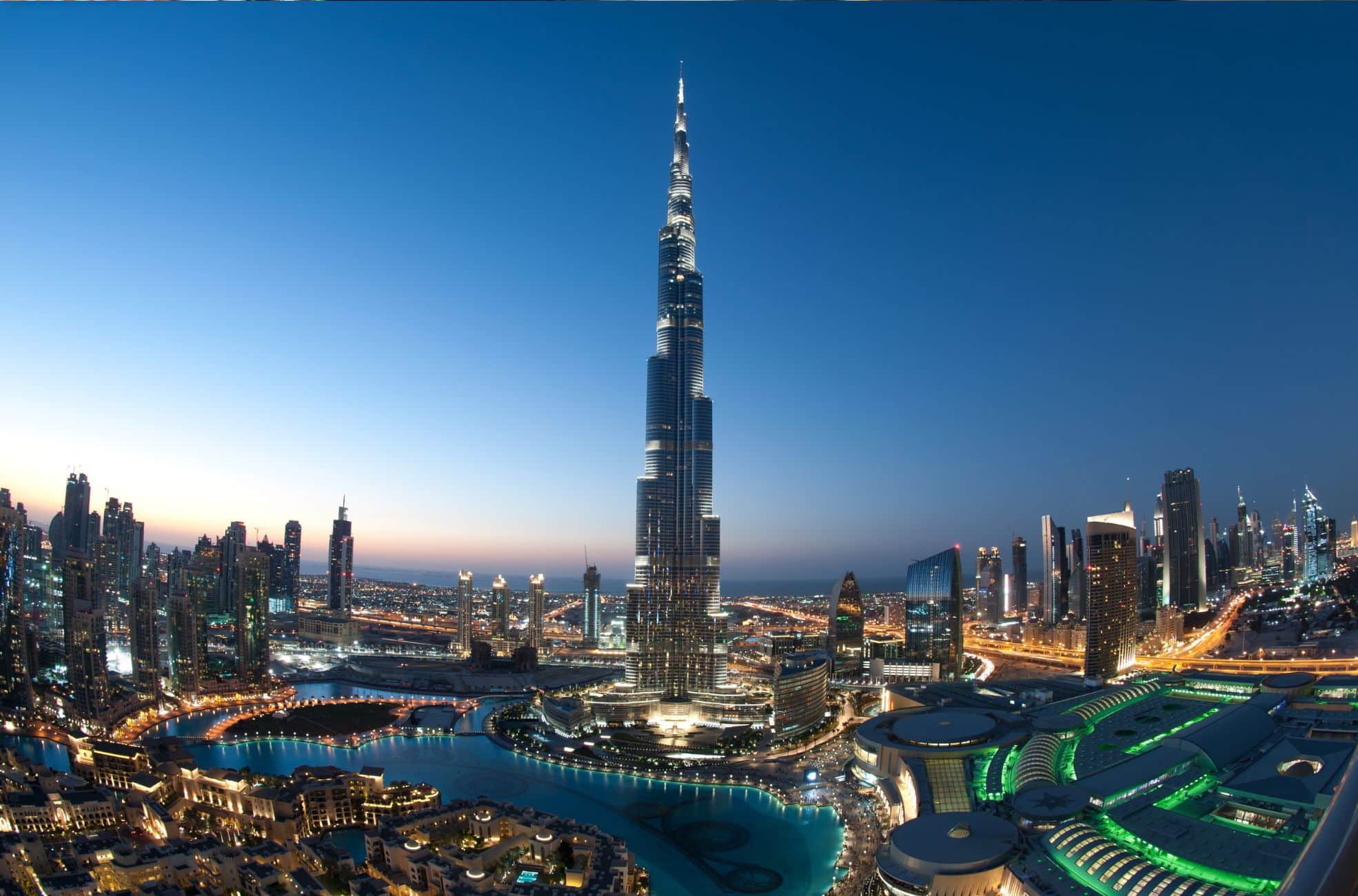Dubai Cityscape At Night