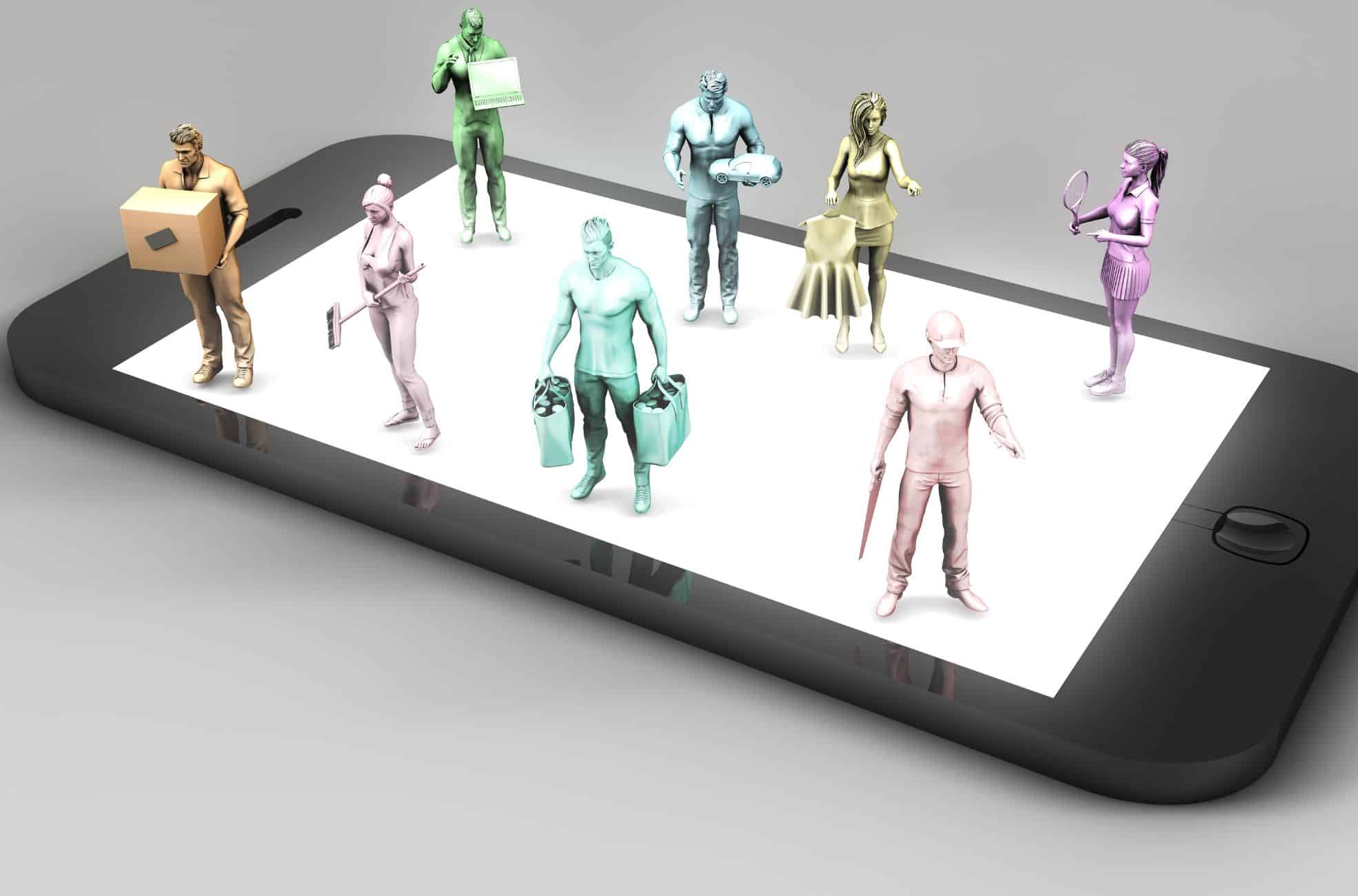 Mobile Phone With Freelancers