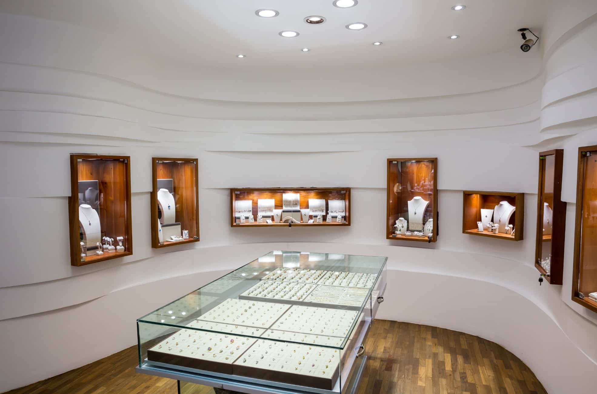 Jewellery Store With Display Cabinets