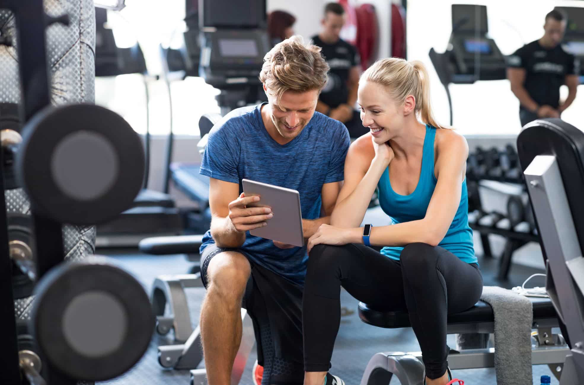 Personal Trainer And Client