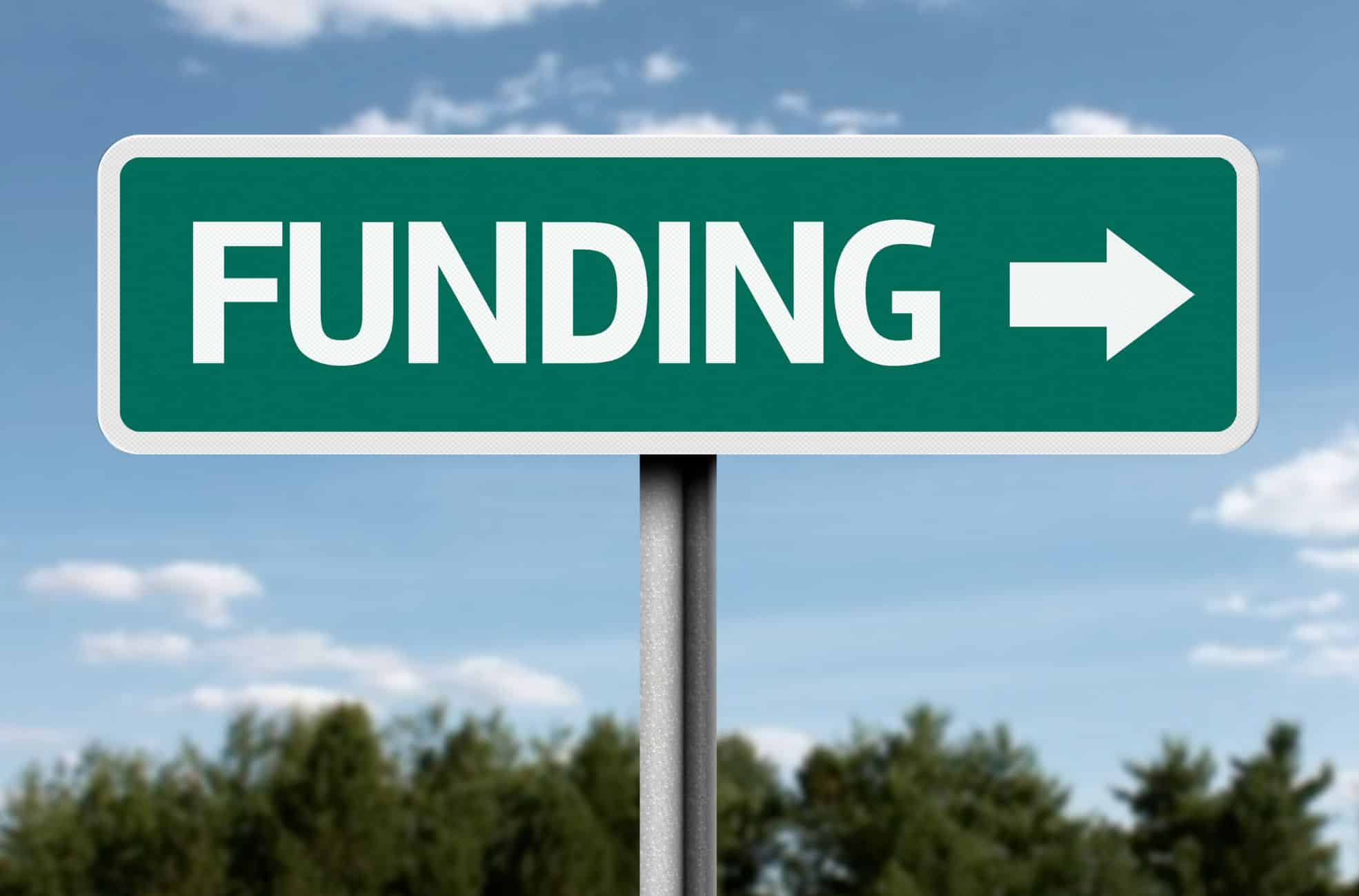 Street Sign Saying Funding
