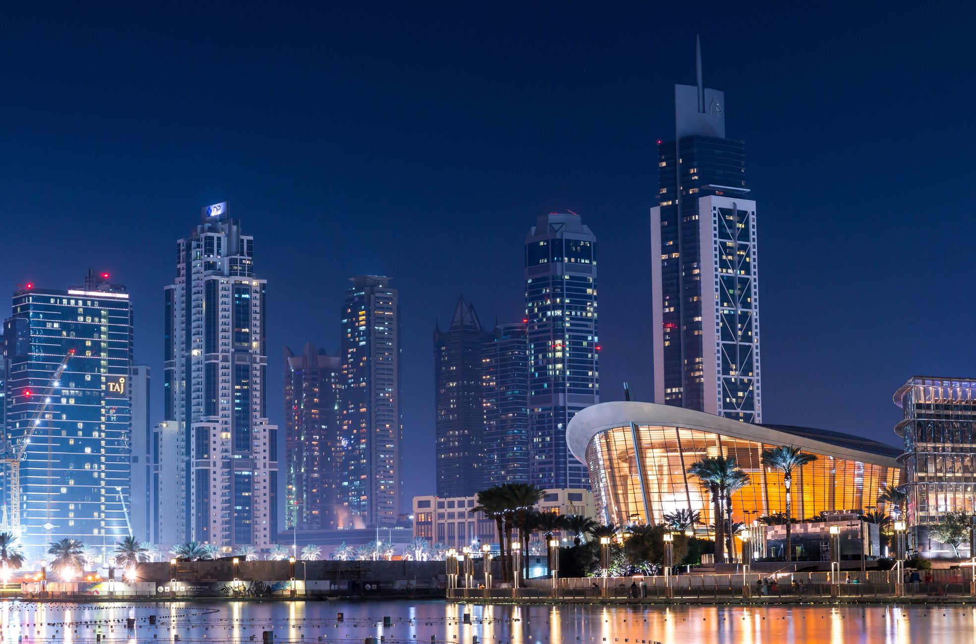 Waterscape And Buildings In UAE