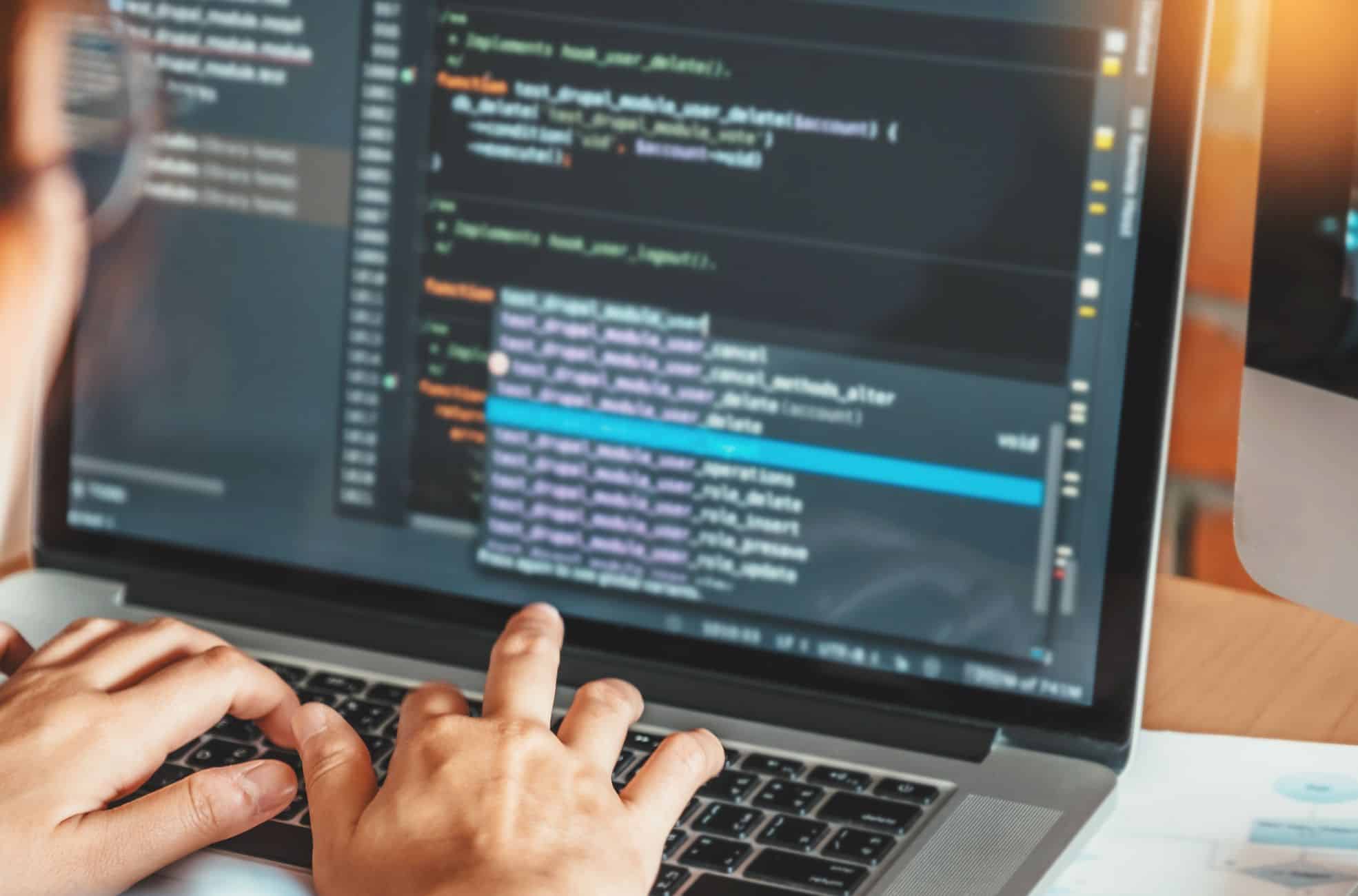 Person Designing A Website