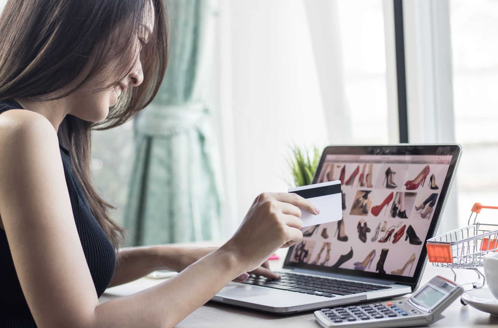 Woman Doing Online Shopping