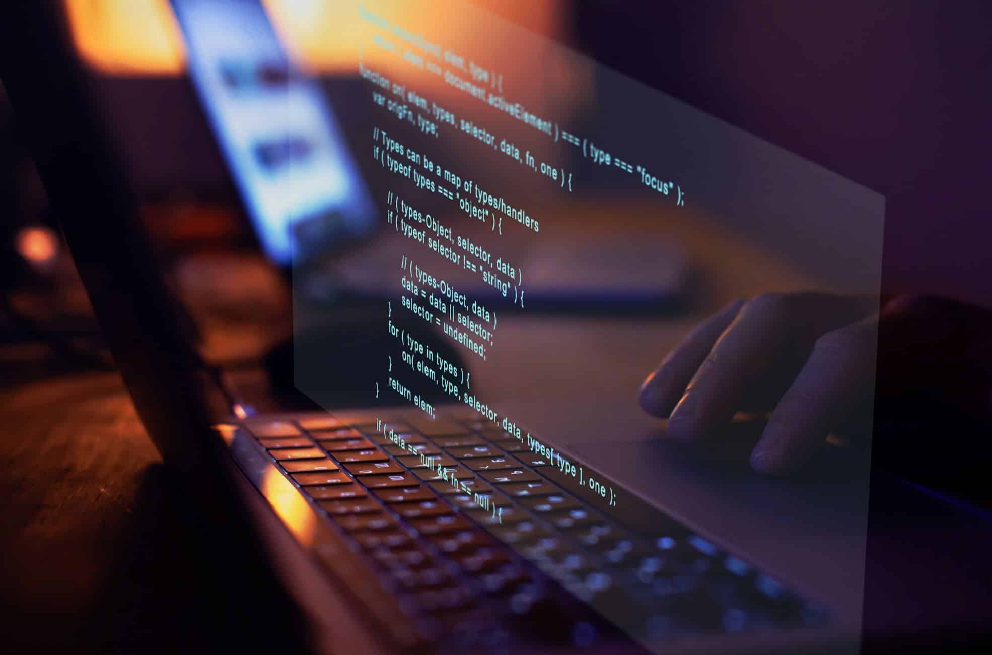 Coding Overlay On Laptop