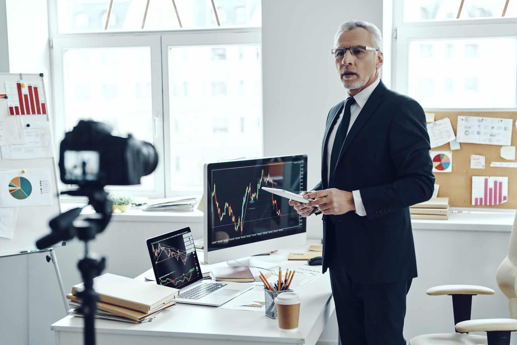 A man investing in businesses in Dubai.