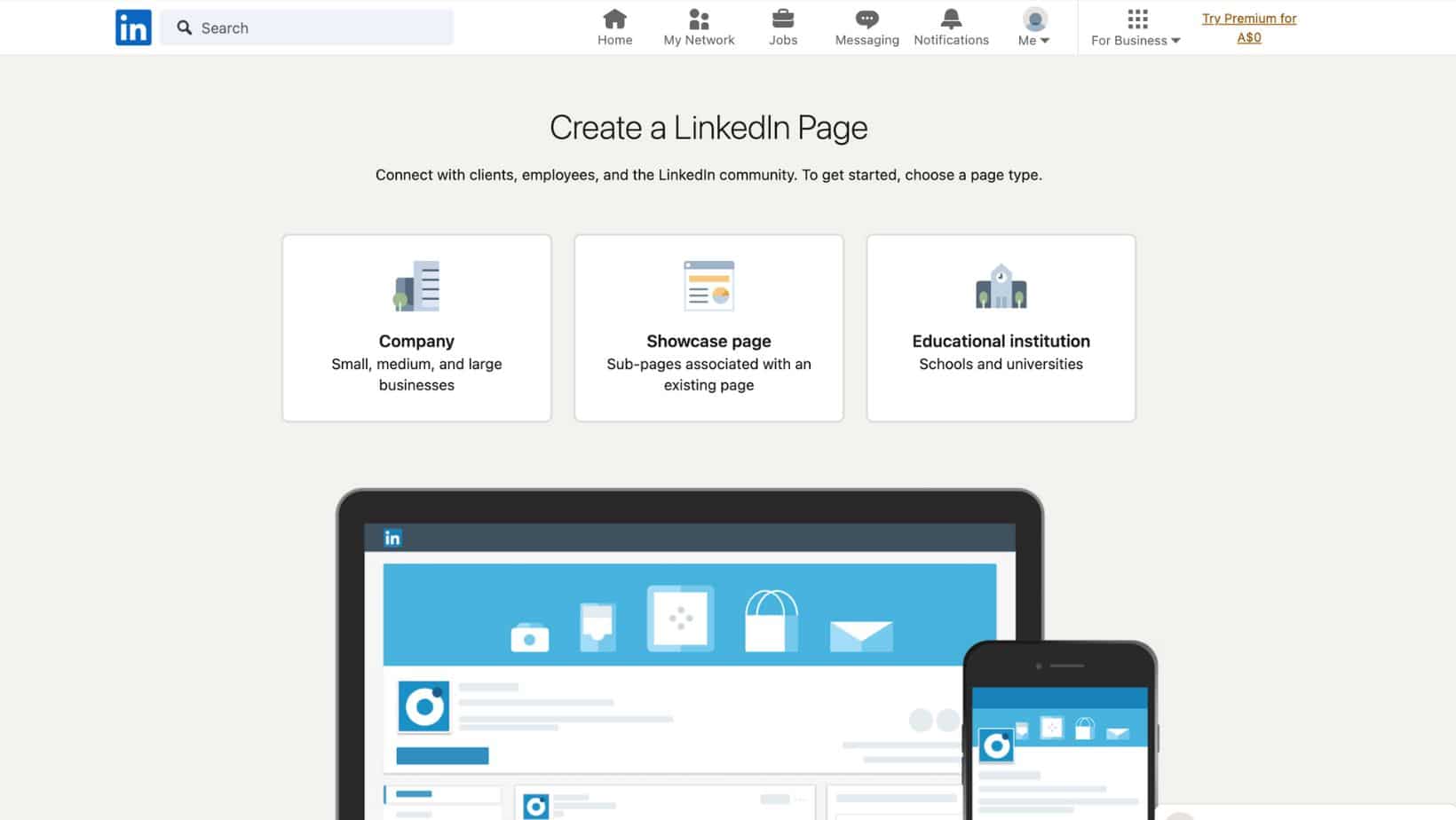 Screenshot Of LinkedIn Webpage