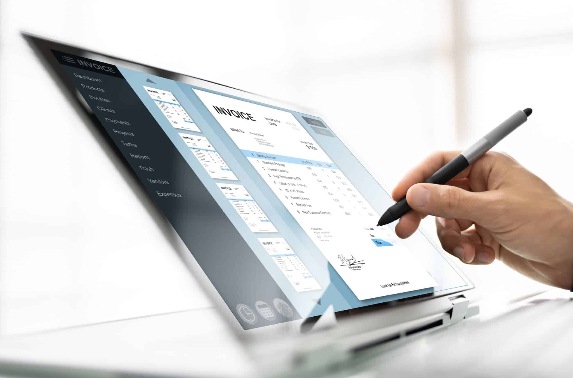 Accountant Doing E-Invoicing