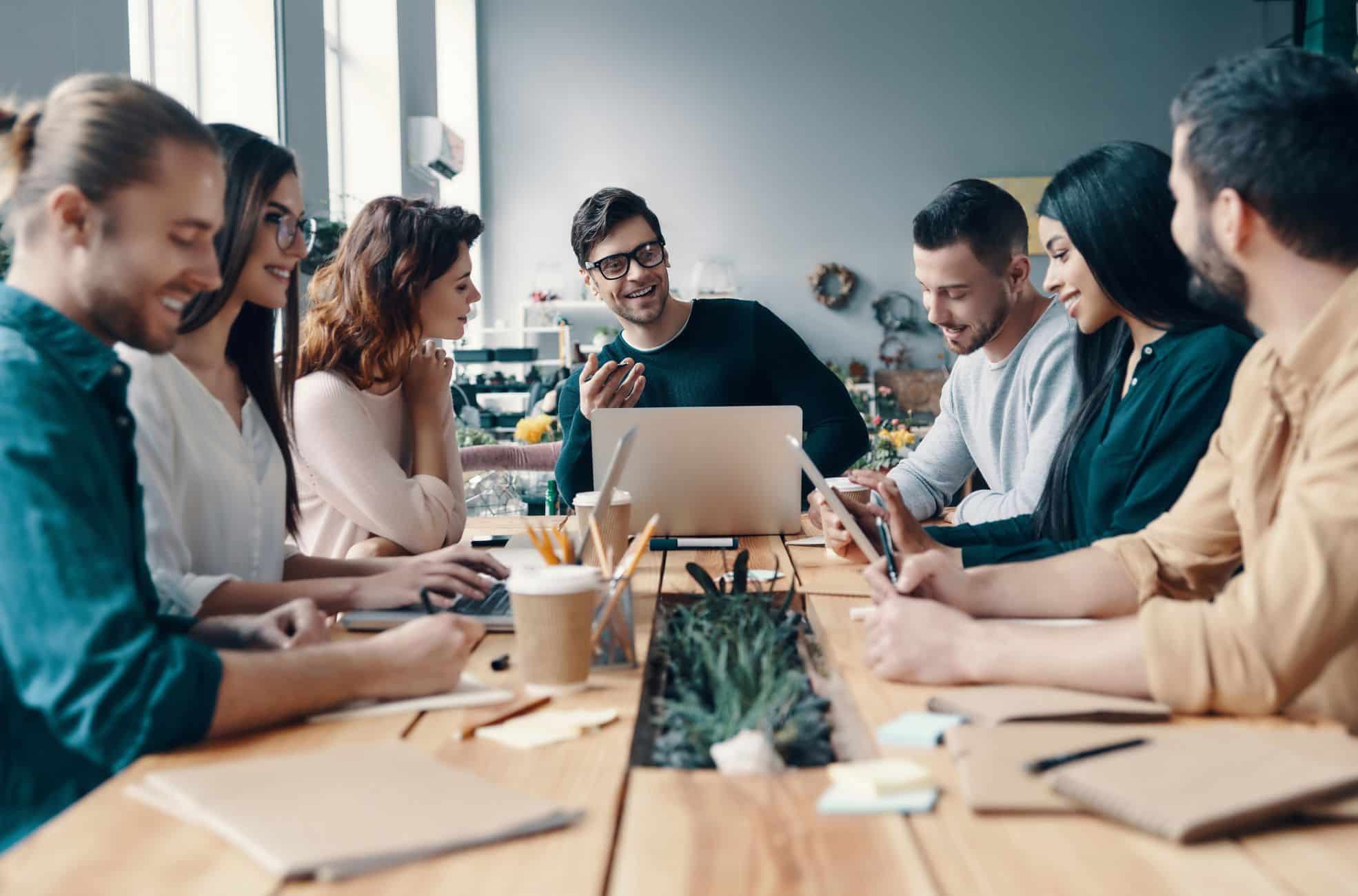 People Working Together In Office