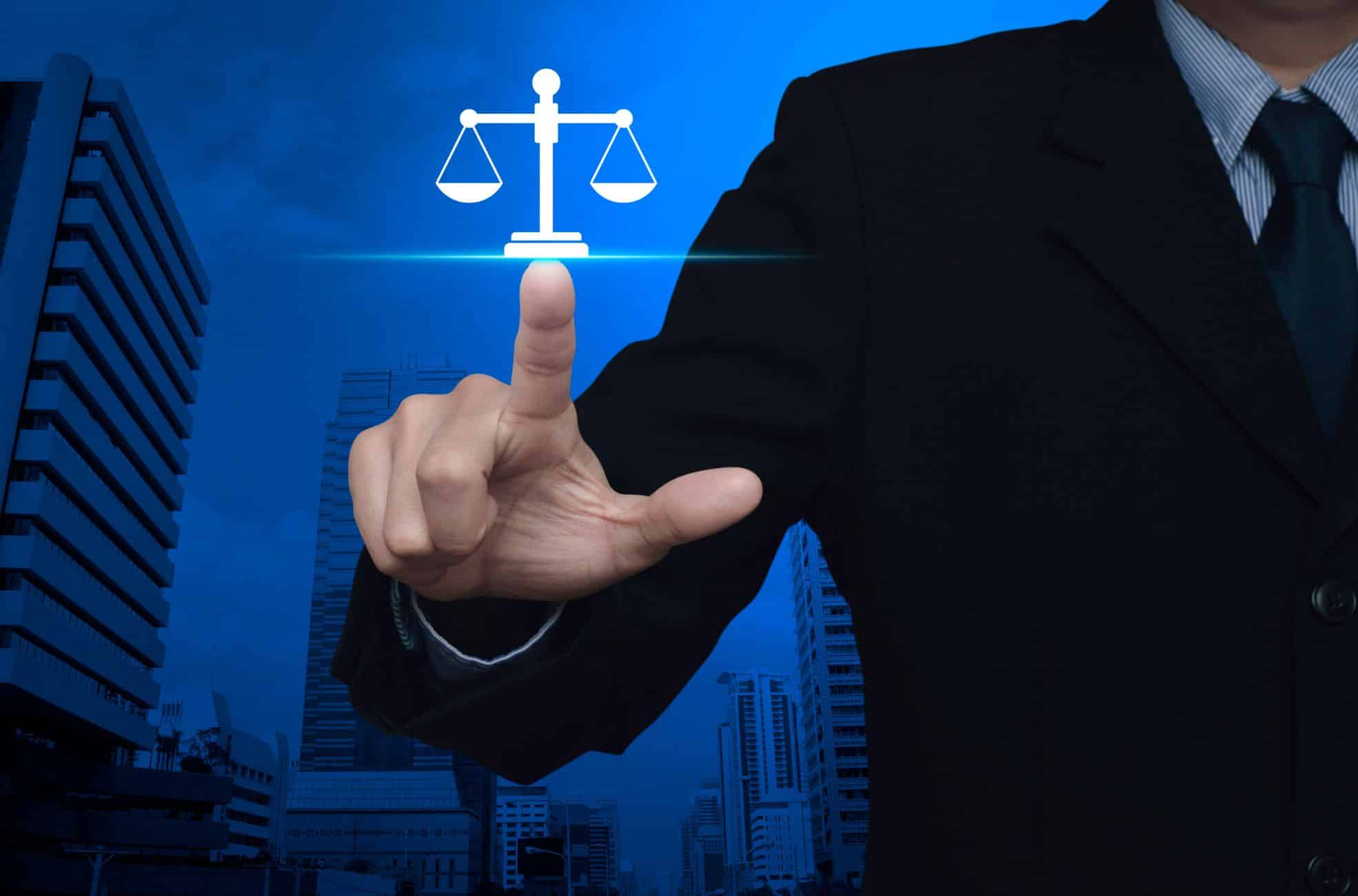 Legal Scales And Businessman