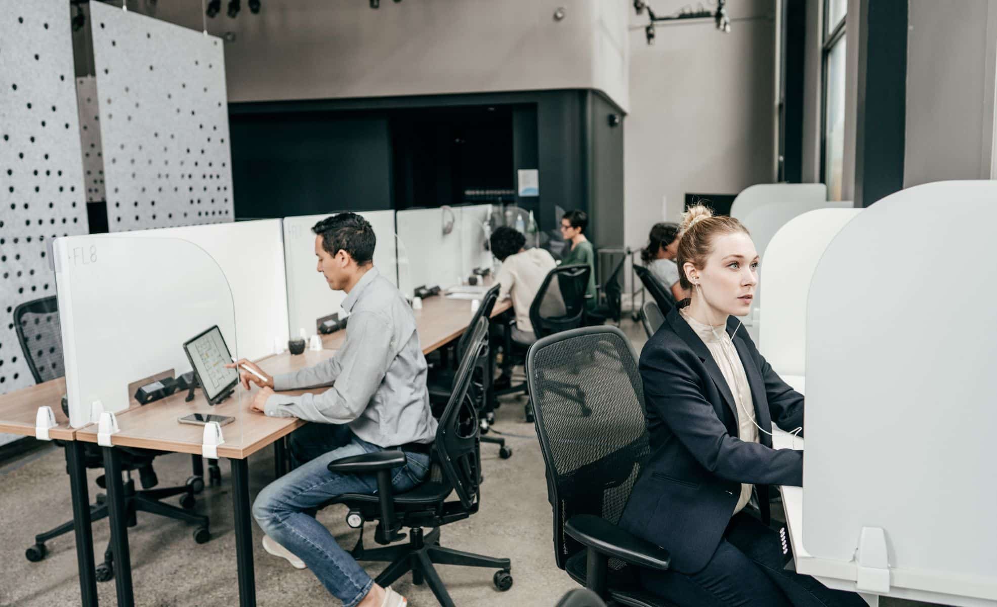 Employees Working In Tech Company