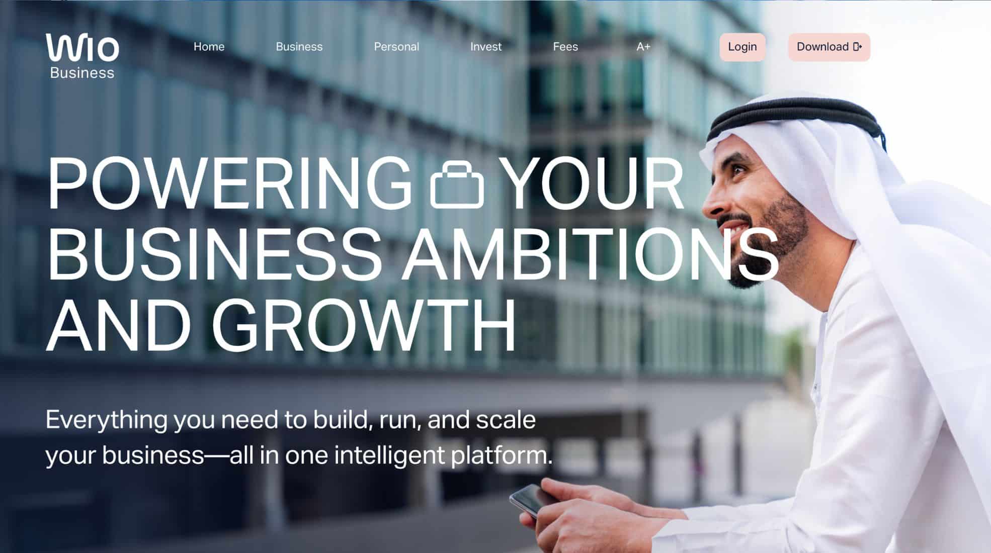 Screenshot Of WIO Website