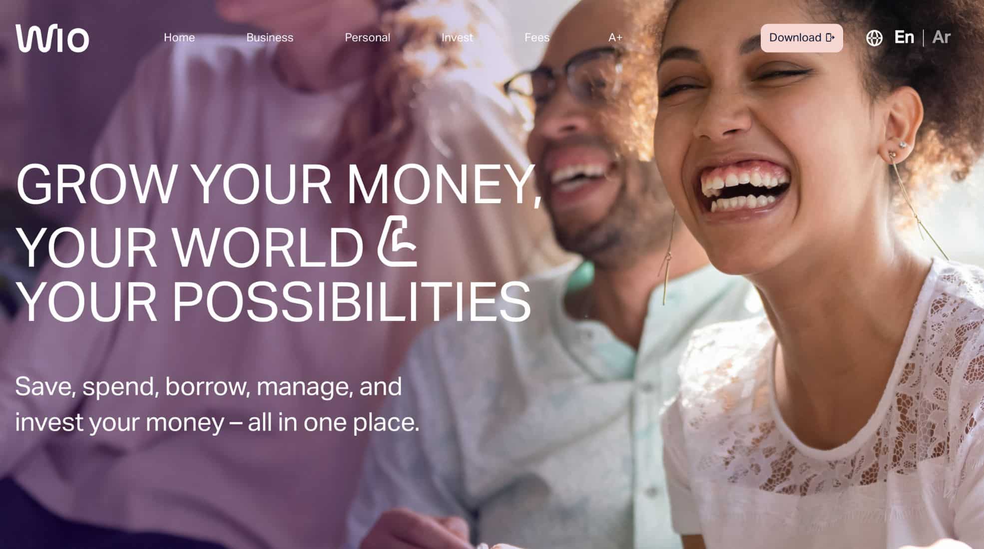 Screenshot Of WIO Website