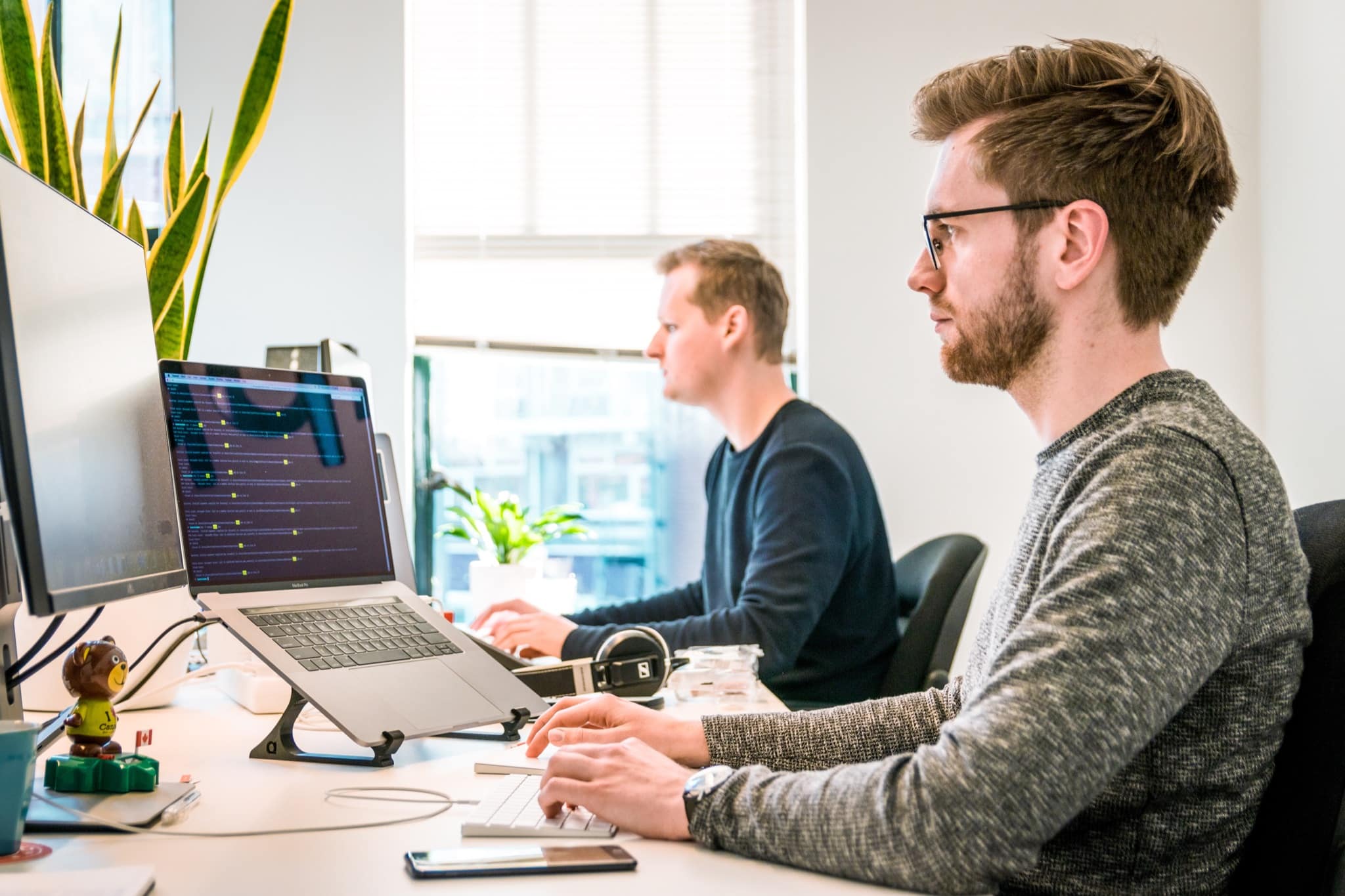 Stock Photo Two men Working In Professional Office
