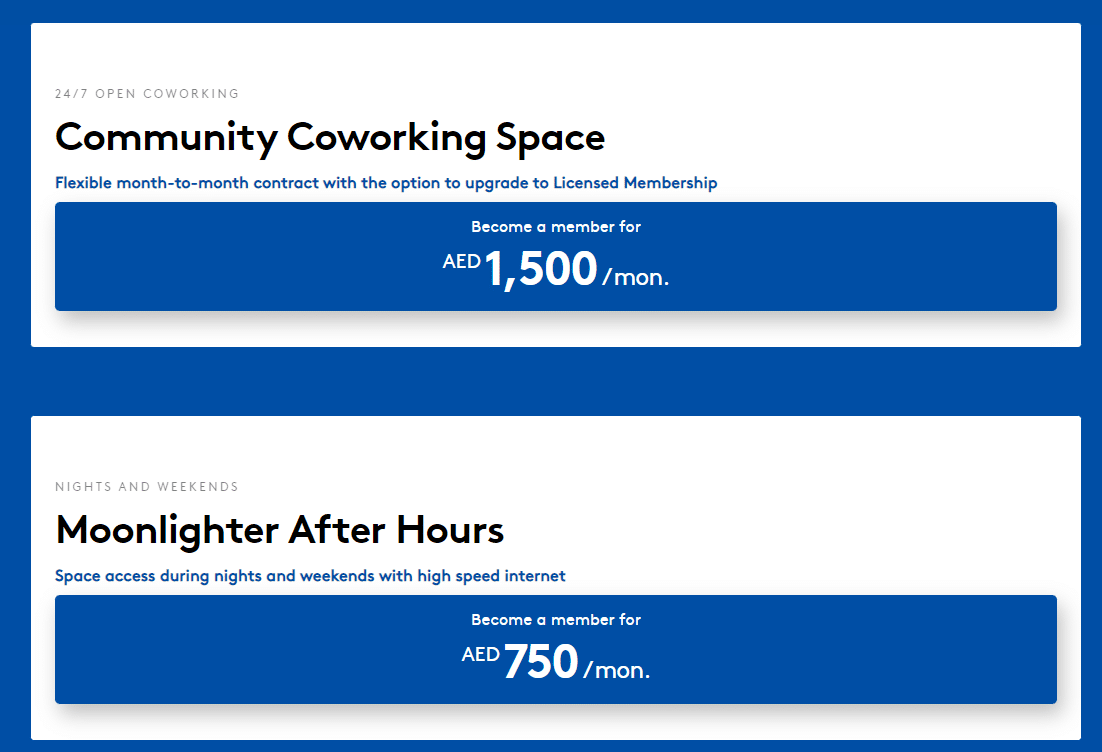 Screenshot of AstroLabs pricing and payment options.