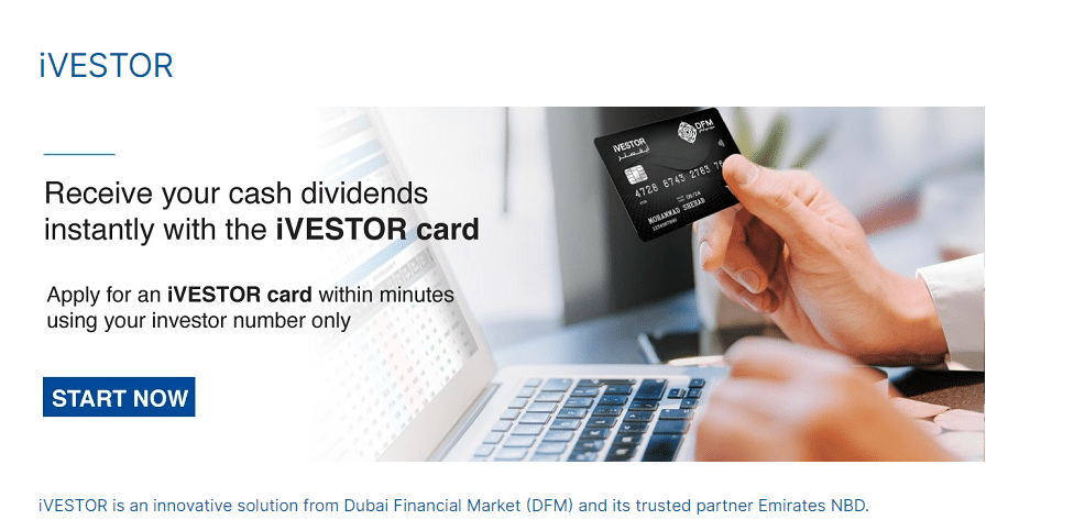 A screenshot of the iVESTOR website showing how to obtain an iVESTOR card.