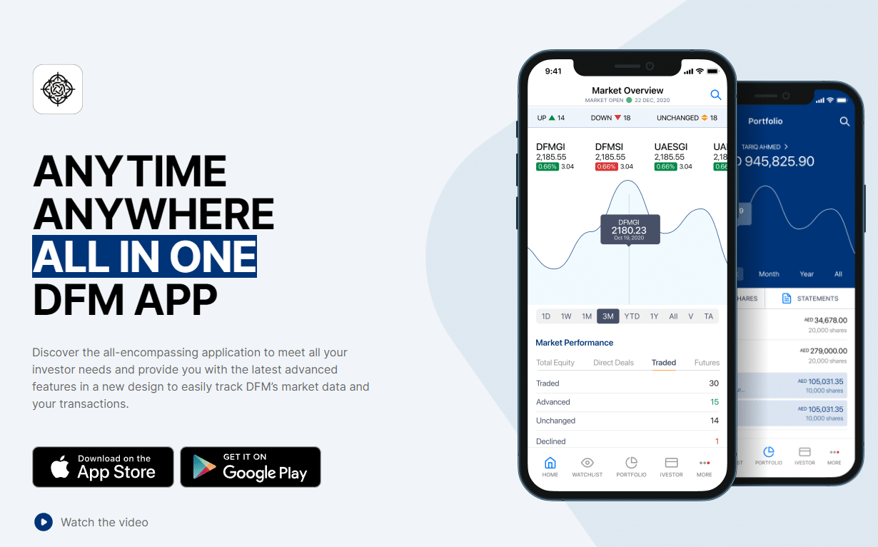 A screenshot of the DFN app.