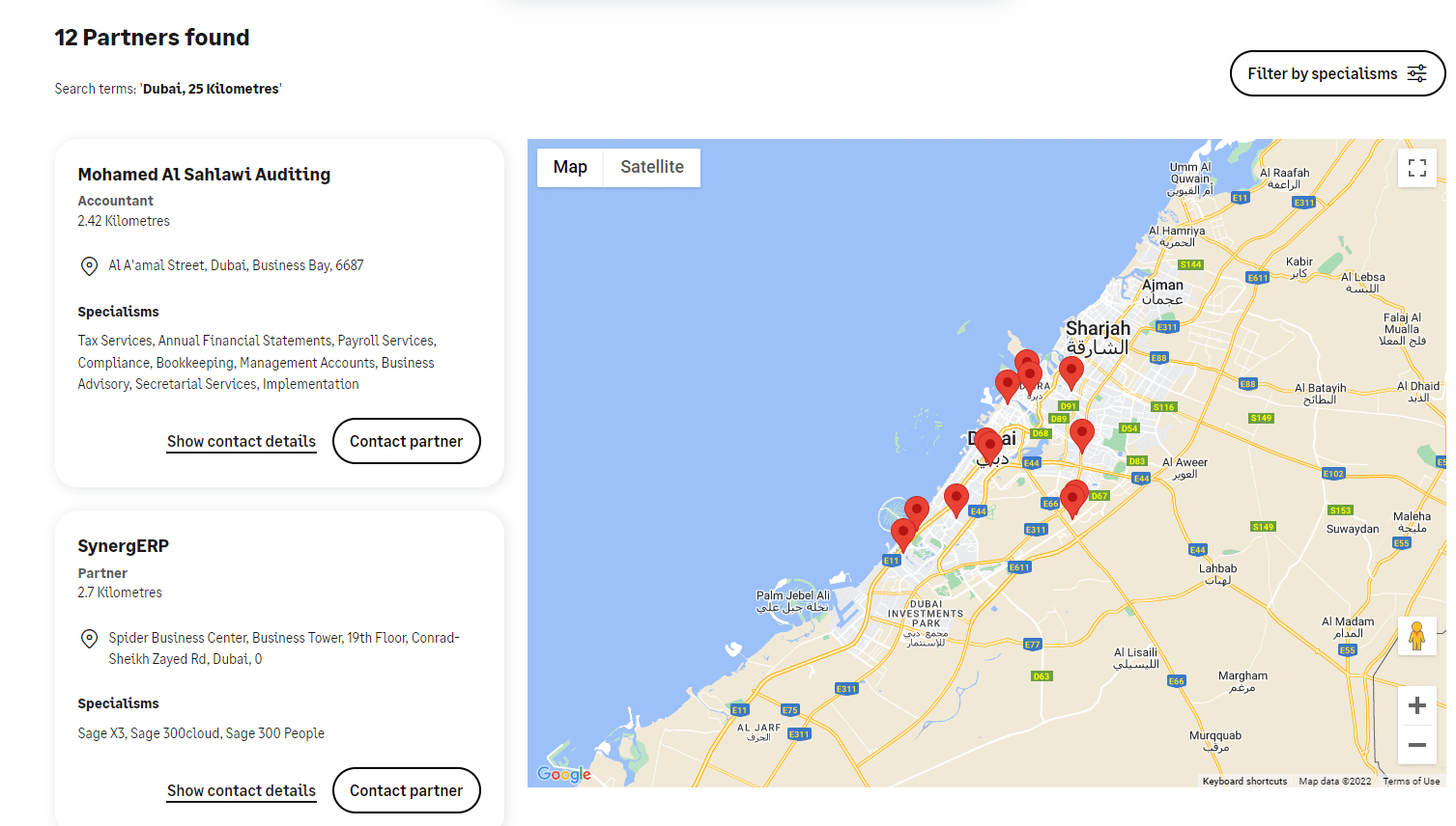 A screenshot of Sage 300 payment and pricing options