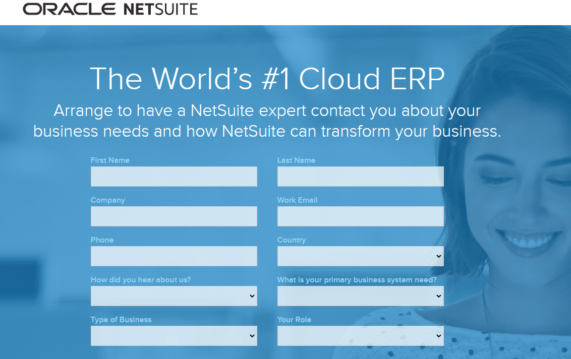 A screenshot of an Oracle NetSuite pricing request form.